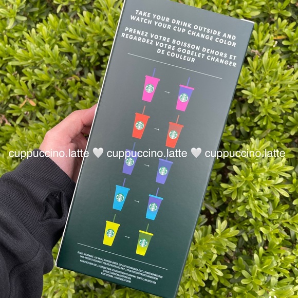 🌈NEW SET✨Starbucks 2022 Summer Neon Hot Cups & Sunlight Activated Cold Cups - Picture 4 of 13